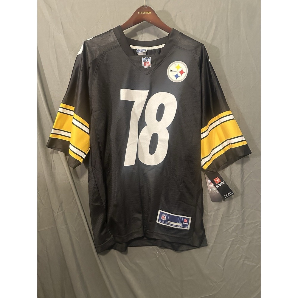 New NFL Proline Pittsburgh Steelers Alejandro Villanueva Adult Large Jersey Read